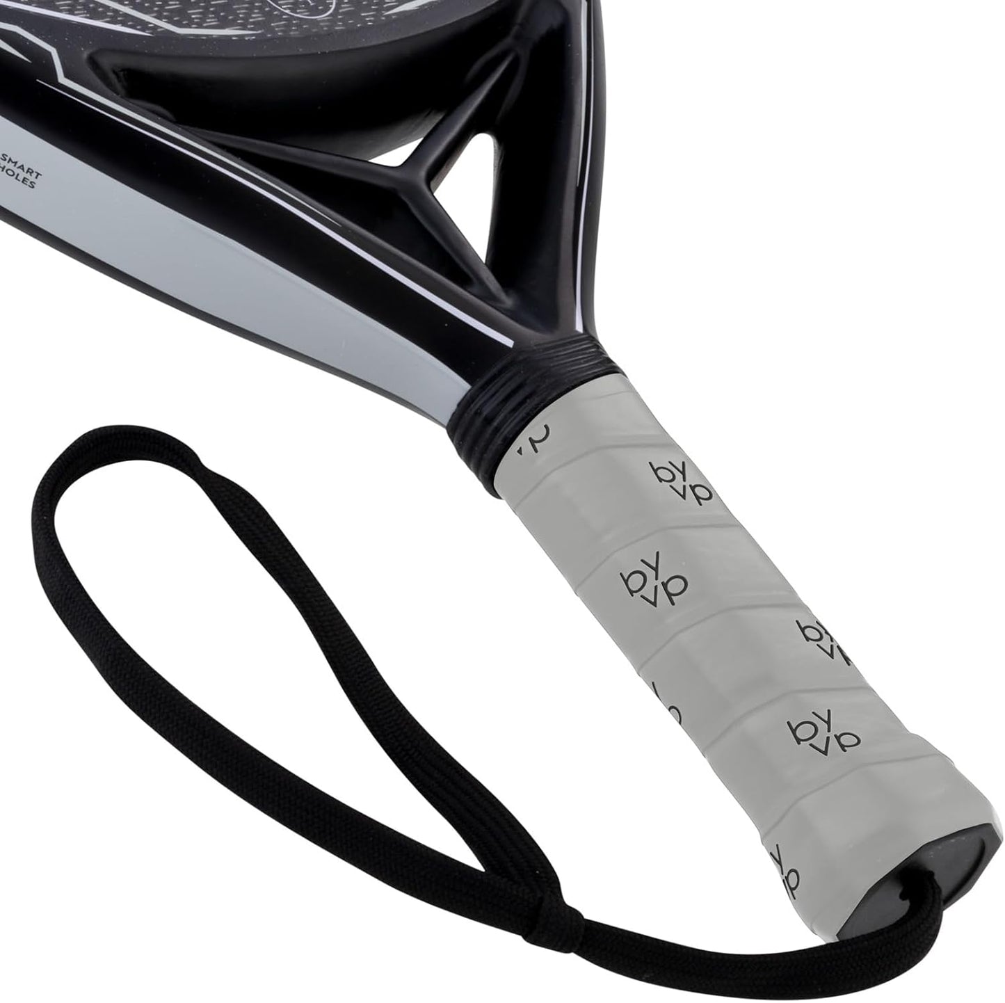 LUXTRI Pala de pádel Power 300 SP Diamante 370g Fibra de Carbono Goma EVA Negra Gris Raqueta Paleta