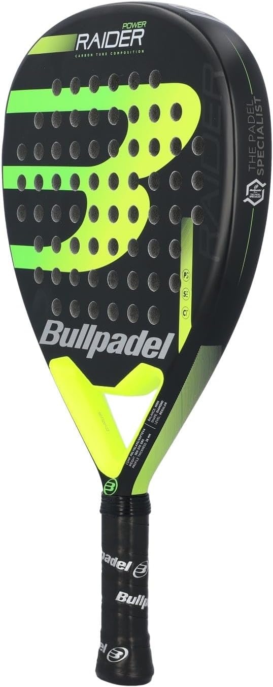 Bull padel Pala BULLPADEL Raider PWR pádel, Adultos Unisex, Multicolor (Multicolor), Talla Única