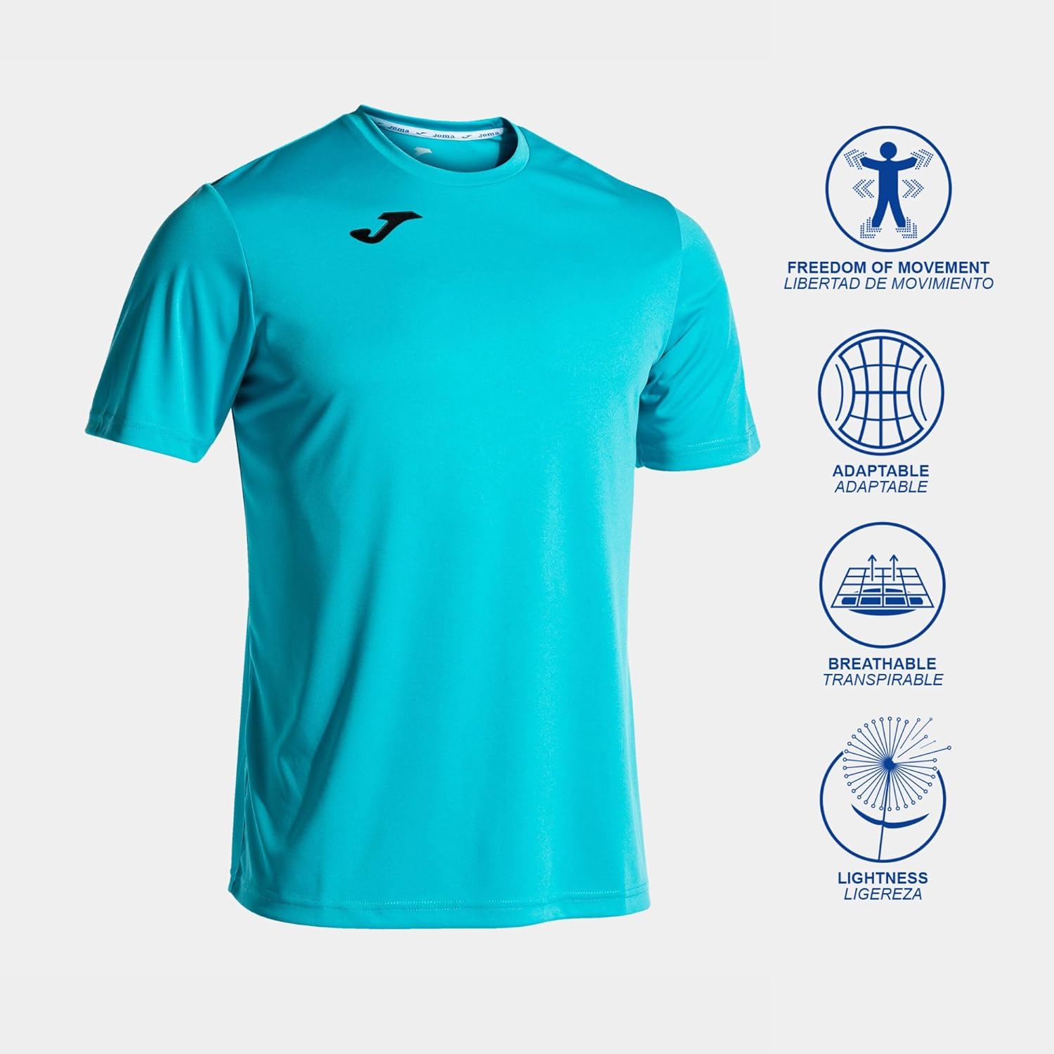 Joma - Camiseta Deportiva Combi M/C Hombre - Transpirable y Secado Rápido